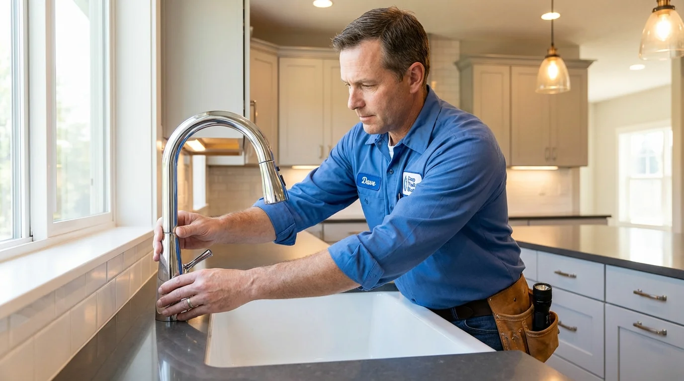 Kitchen faucet installation by Johns Plumbing LLC in Lamar